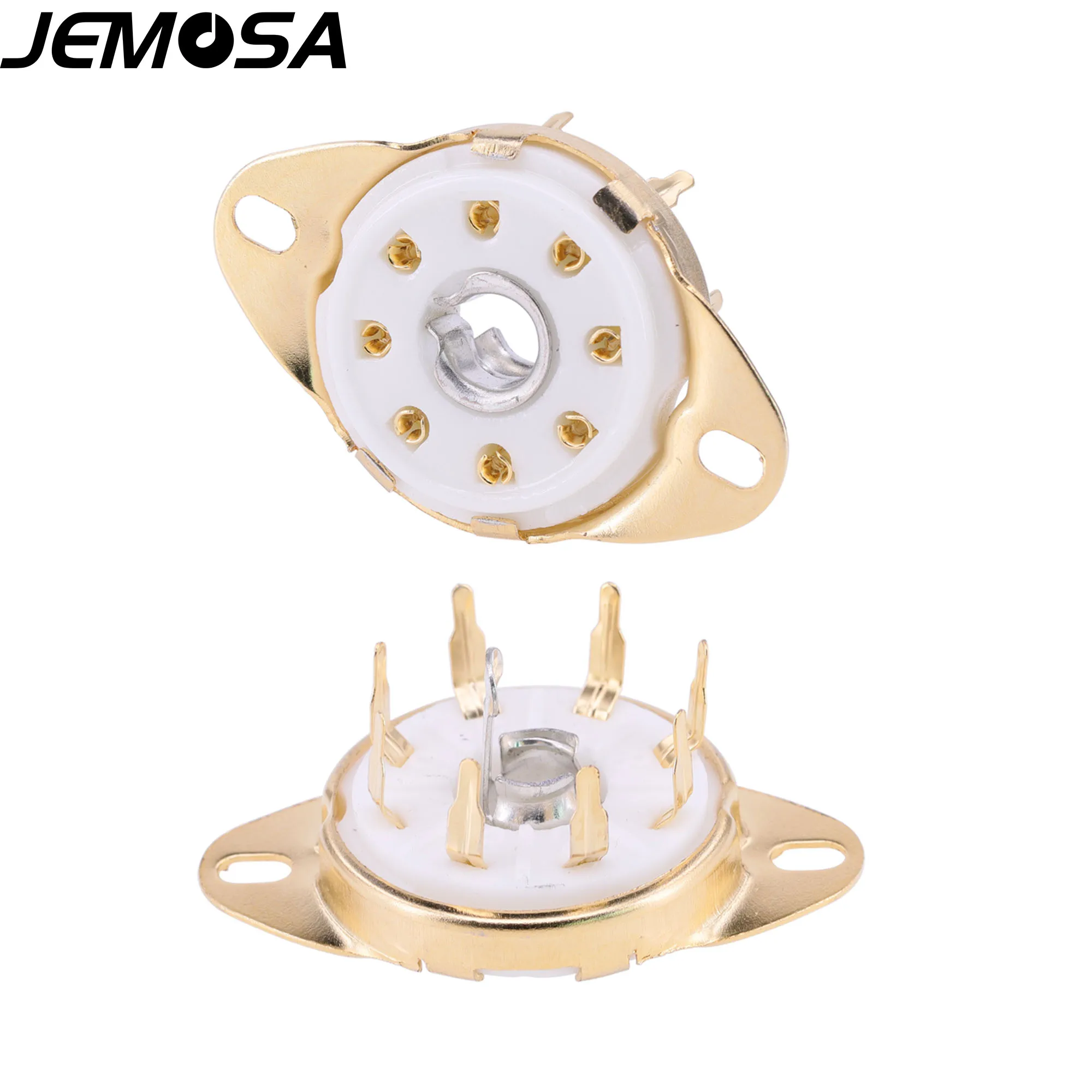 8Pin Ceramic Tube Socket GZC8-8-Y PCB Mount Electron Tube 5B254 7N7 4P1S 2J27 EBL21 ECH21 Vacuum Tube Amplifier Audio HIFI DIY