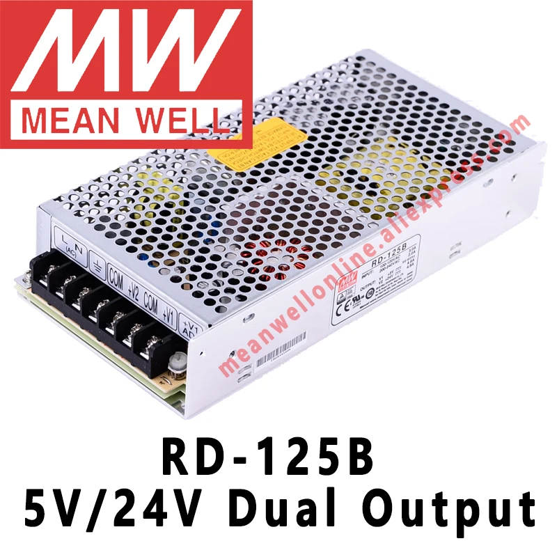 Mean Well RD-125 Series 125W Dual Output Switching Power Supply meanwell AC/DC 12V/24V