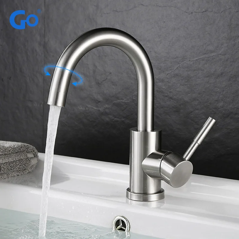 

Bathroom Sink Faucet Stainless Steel Bar Lavatory Sink Faucet Mixer Small Kitchen Faucet Tap Brushed Nickel