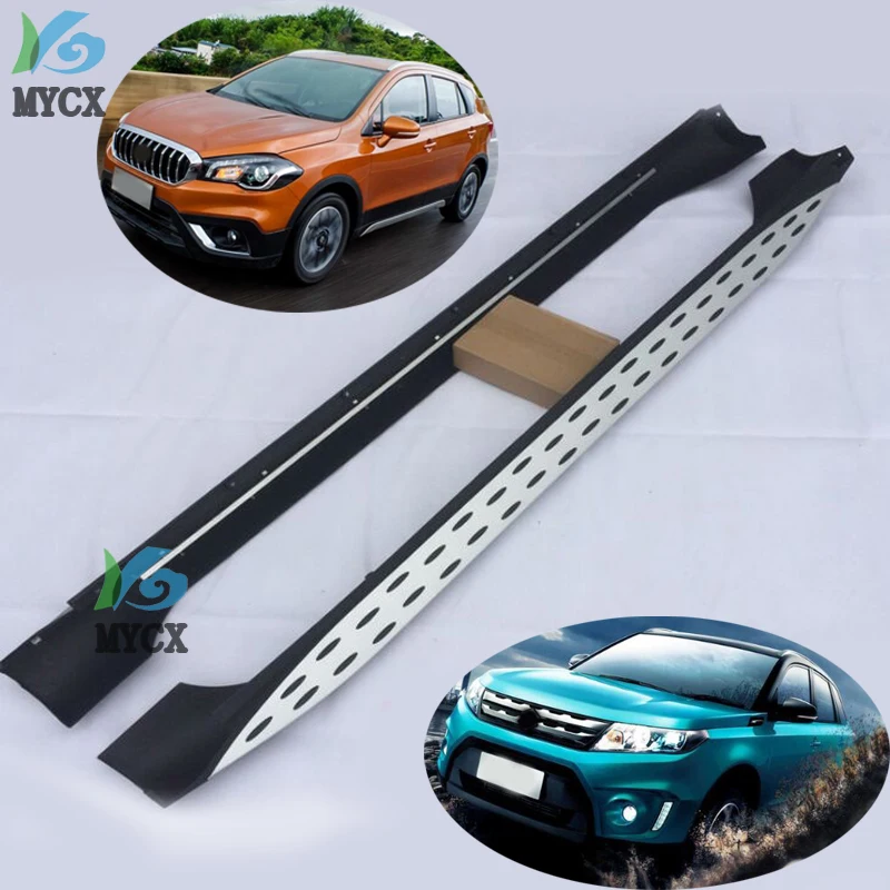 BM Running Board Side Step Nerf Bar Board For Suzuki SX4 (S-CROSS) 2014 2015-2018,Supplied By ISO9001 Factory,Reliable Quality