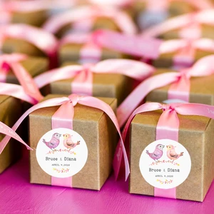 Personalisierte 2-7 cm Aufkleber, benutzerdefinierte Logos, Hochzeiten, Geburtstage, Taufe, Persönlichkeitsbezeichnungen, eigenes Design, Kochen, Geschenktüte, Klebstoff 6 Hauptverkaufsaufkleber Glück - №6