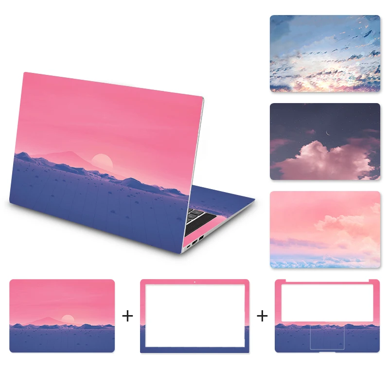 DIY sky sunset, наклейка на ноутбук, 12/13/14/15/17 дюймов, MacBook, ноутбук Dell, HP, Lenovo и т. Д.