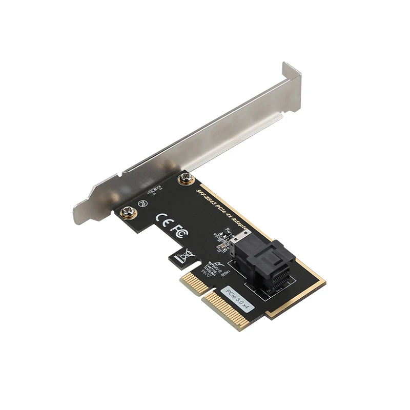 

PCIe3.0 4X To U.2 SFF-8643 PCI-e X4 Riser Card PCI-E 2.5 NVME Adpter 8643 Ssd Add on Expansion Pcie Riser