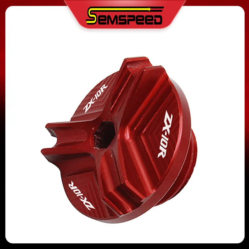 Bouchon de réservoir d'huile moteur en aluminium, accessoires de moto pour KAWASAKI Ninja ZX-10R ZX10R zx-10r 2004 – 2018