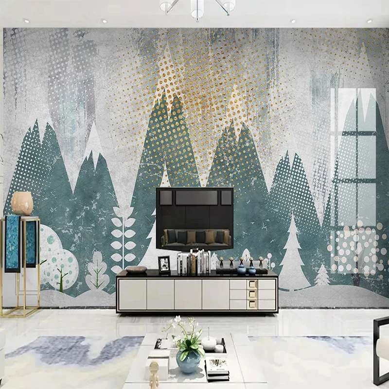 

Custom Mural Wallpaper Retro Abstract 3D Geometric Lines Living Room TV Sofa Bedroom Background Wall Mural Home Decor Fresco