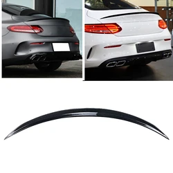For Mercedes Benz C Class W205 C205 Coupe 2 Door 2015-2021 C180 C200 C300 C350 C43 C63 AMG Rear Trunk Spoiler Wing Splitter Lip