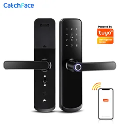 Russian Wifi Electronic Smart Door Lock With Tuya App Security Biometric Fingerprint Lock With Door bell
