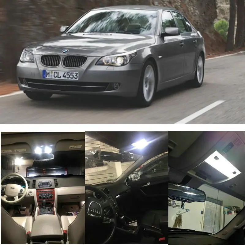 

18x LED interior lighting complete set For BMW 5er E60 sedan reading light rear lights error free