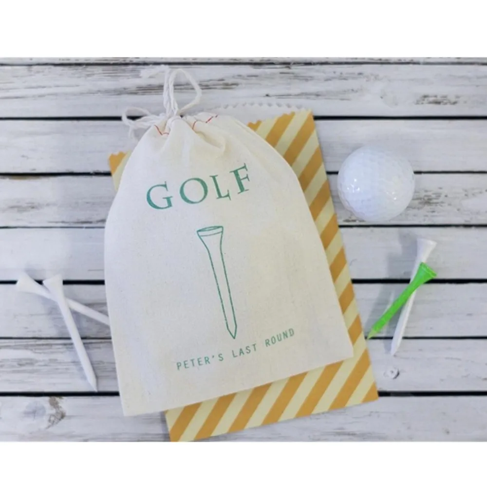 personalized Golf Favor Bag Golf Tee Gift Bag  Wedding Favor cutom Groomsmen Gifts  Recovery Kit Bachelorette party  Kit Bag