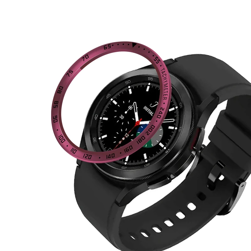 Anello con castone Styling Cover in acciaio inossidabile per Samsung Galaxy Watch 4 Classic 42mm 46mm protezione custodia in metallo adesivo antigraffio