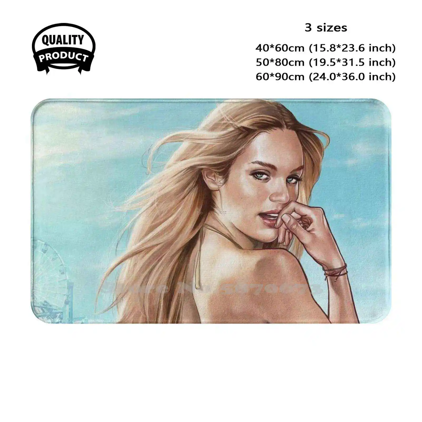 V-Sexy Girl Soft Cushion Home Carpet Door Mat Car Rug Kids 5 San Andreas Vice City Grand Theft Auto Online Game Cool