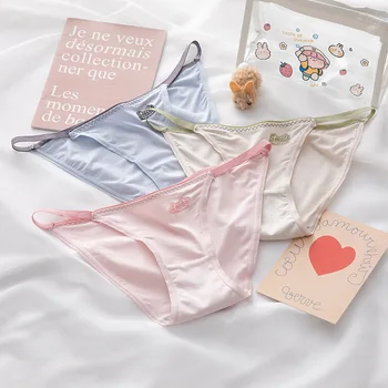 Kalesony kobiece tkanina modalna Sexy bezszwowe oddychające niskiej talii majtki cienki pasek Bikini najniższy panie bielizna nowy ładny
