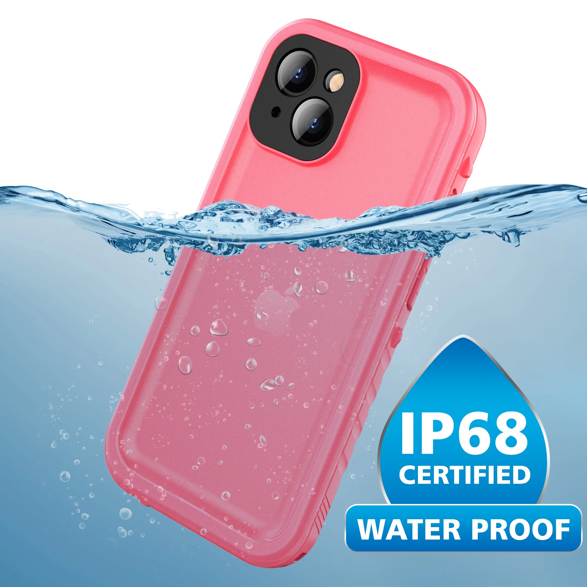 SOKUSIN آيفون 15 14 13 12 11 16 برو ماكس حافظة مقاومة للماء 7 8 Plus SE2022 كاميرا شاشة تحت الماء واقية غطاء كامل الجسم