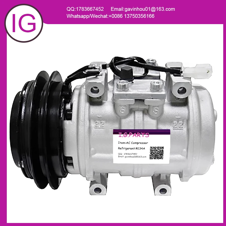 For 10P15C Auto AC Compressor Toyota Land Cruiser HJ61 1988  24V 88320-60191 047200-4810  047200-6480