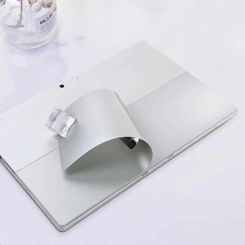 XSKN voor Microsoft Oppervlak Pro 7 Ultra Dunne Pure Silver Back Sticker Decal Skin Protector