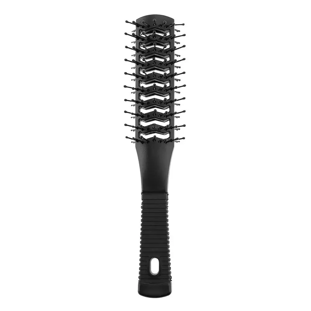 Double Side Massage Comb Black Plastic Anti-tangle Brushes Wide Teeth Brushes Hairdressing Anti Loss Combs Hair Styling