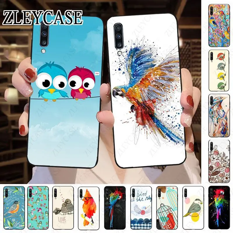 On the wings of parrot birds Phone Cover For Samsung Galaxy A12 A13 A14 A21S A22 A23 A32 A50 A51 A52 A53 A70 A71 A73 5G Coque