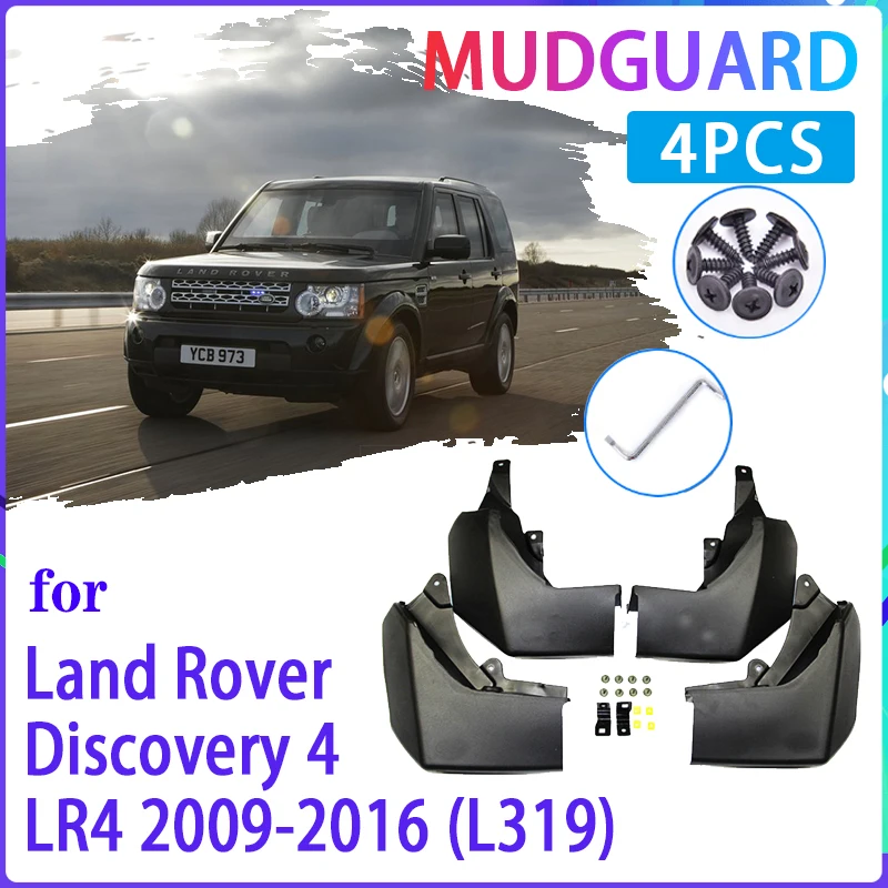 

4 шт. автомобильные брызговики для Land Rover Discovery 4 LR4 2010 ~ 2016 L319 брызговики брызговики на крыло автоаксессуары