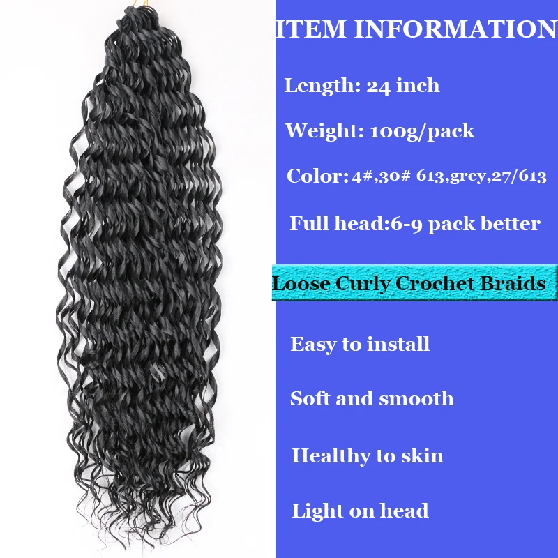 Full Star Synthetic Crochet Hair Braids Afro Curls Yaki Kinky Braiding Hair For Extension Afro Hair Soft Braids Ombre Loose Wave