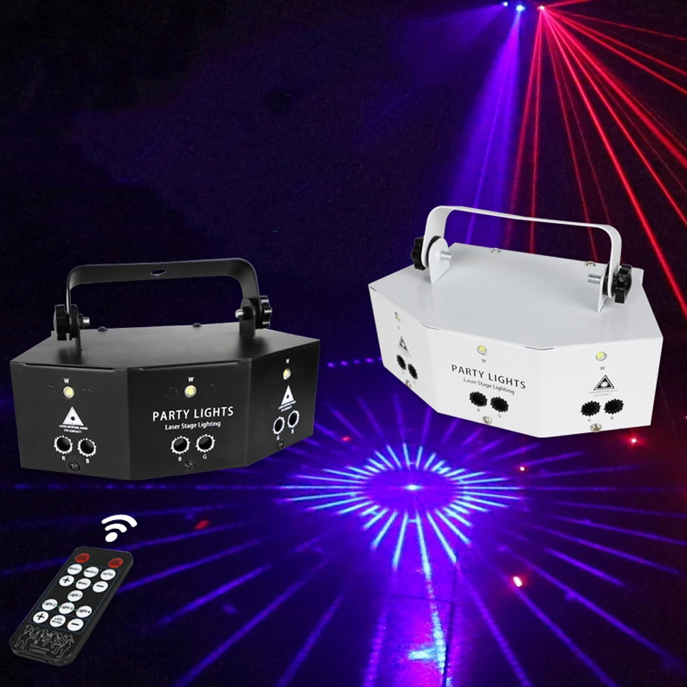 

9/15 Eyes RGB Disco Light DMX Remote Control Stage Strobe Light Dj Laser Light Halloween Christmas Bar Party Projetor Home Decor