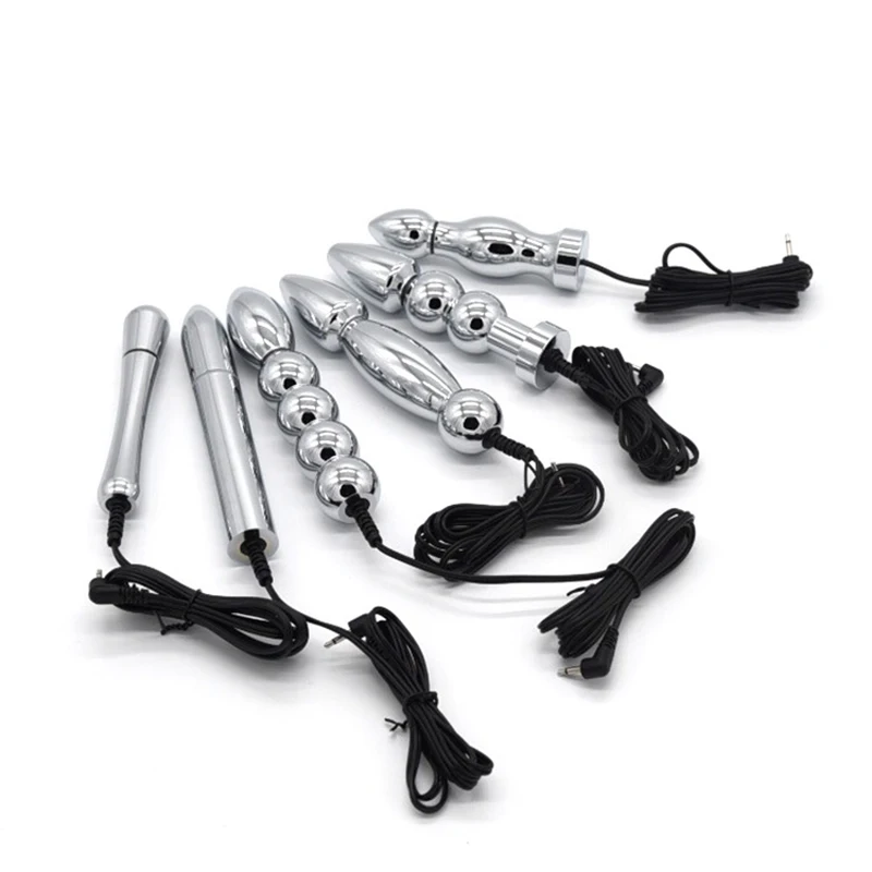 Electro Stimulation Shock ANAL VIBRATOR Butt Plug Prostate Massager,Estim Anal and Vaginal Electric Bullet, BDSM Sex Toys