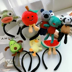 Fine Kawaii Animal Headbands for Women Fruit Cartoon Korean Fashion Girls Hairbands Sweet Popular Headwear Cute Hair Accessories