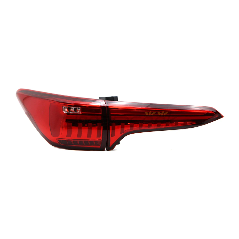 LED Tail Light Assembly for Toyota Fortuner 2015-2021 Driving Reversing Lights Brake Turn Signal Lamp Red Lens