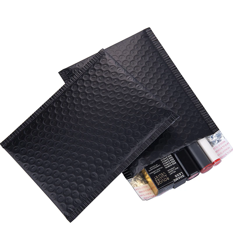 

50Pcs 13 Sizes Matte Black Bubble Mailers Waterproof Shipping Packaging Bags Aluminum Film Bubble Envelope Business Mailing Bags