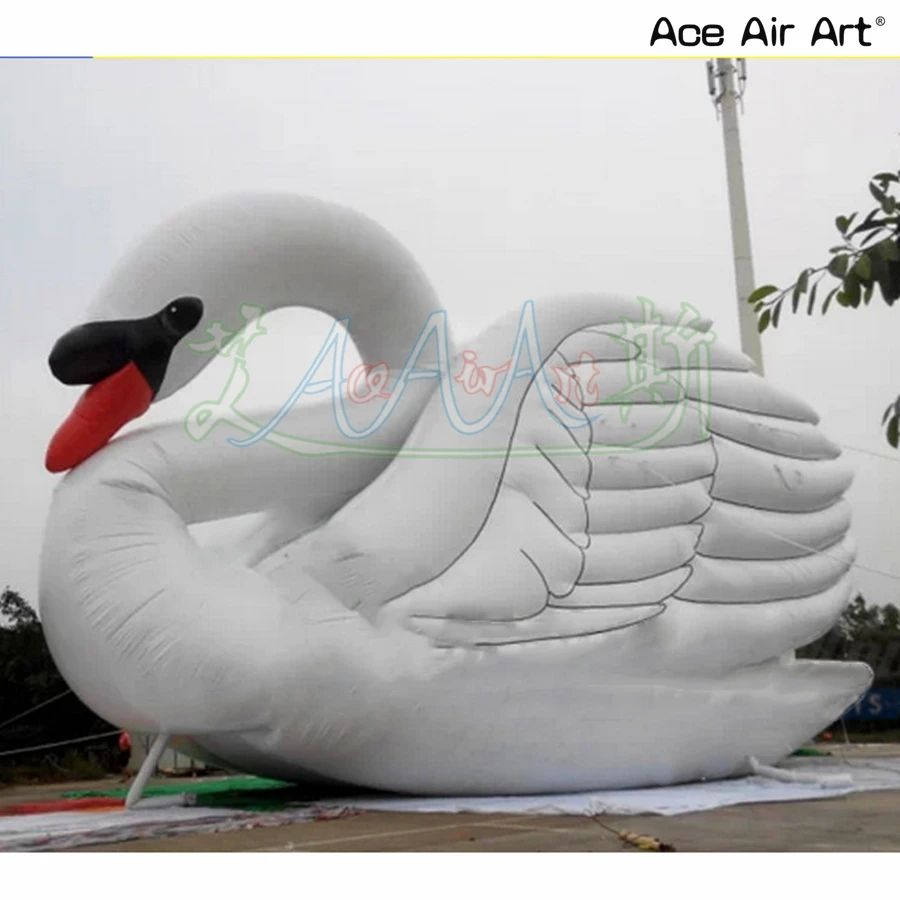 2025 Inexpensive 3/4/5mL Outdoor Inflatable Animal White Inflatable Swan For Decoration/Exhibition/ Advertising Made In China