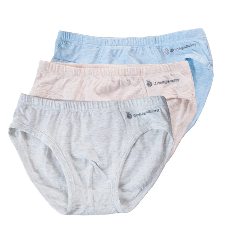 Teen Boy slip Underwear Boy puro cotone morbido slip mutande di qualità taglia 120-140 arancione pantaloni corti sani intimo ragazzo