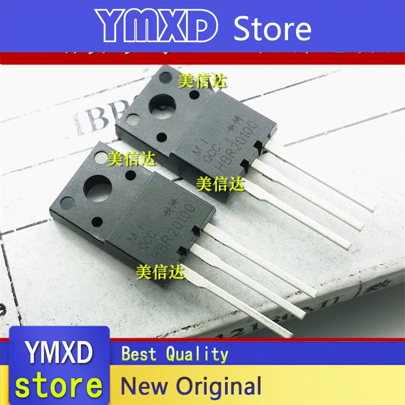10 Cái/lốc Mới Ban Đầu HBR20100 20100 Schottky Diode TO-220F Còn Hàng