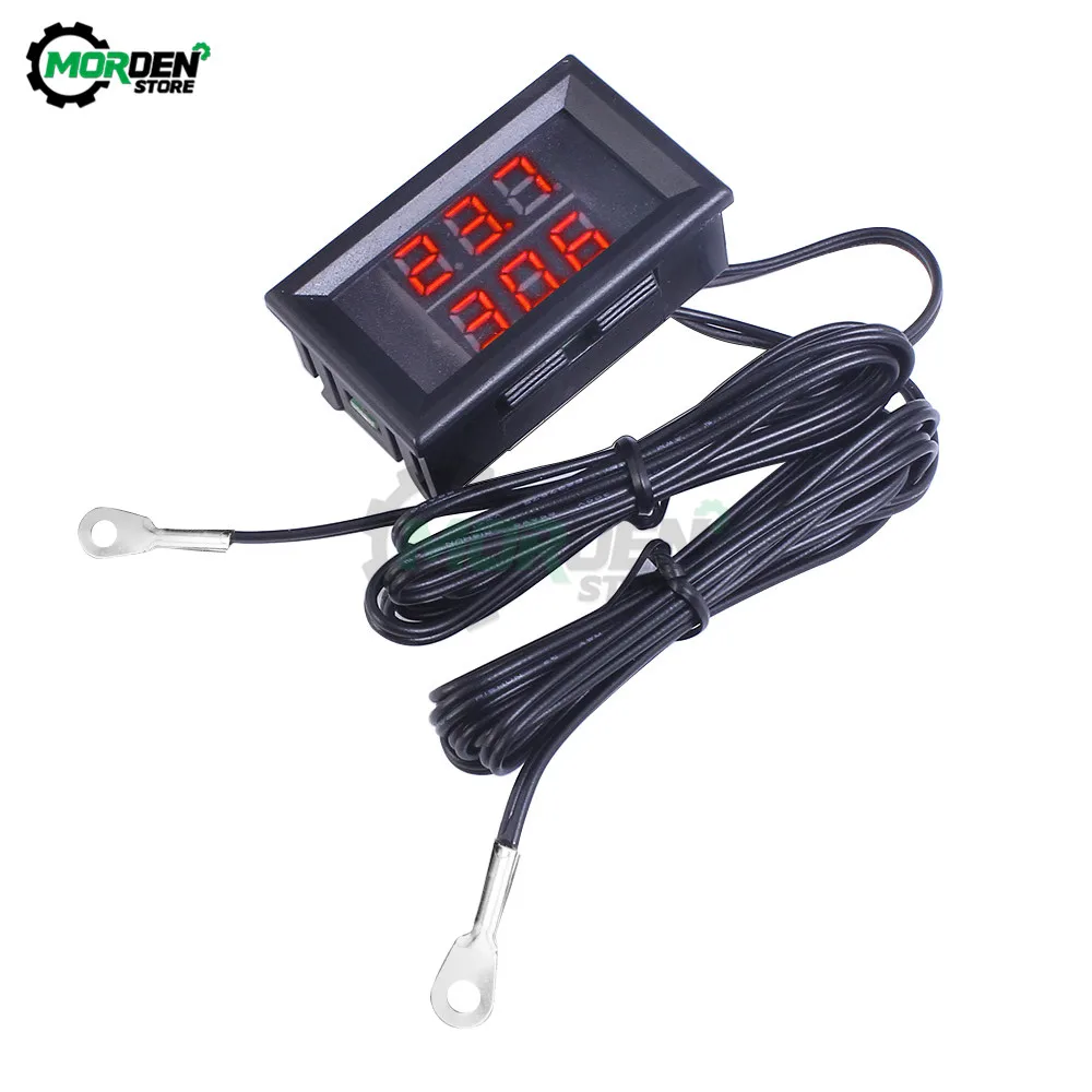 Mini DC4-28V LED Digital Termometer Sensor Hygrometer Pengukur Kulkas Akuarium Monitoring Display Kelembaban Detector