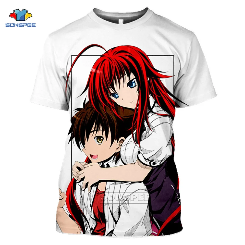 SONSPEE Brand 3d Print Anime High School DxD HERO T-shirt Men Women Cosplay Kawaii Harajuku Tops Funny Shirts T Shirt Homme a1