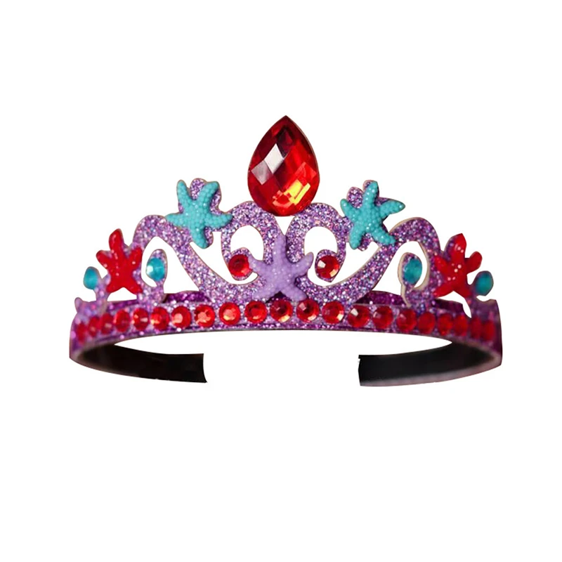Sparkling MulticolorCrystal Children\'s Crown With Rhinestone Headband Princess New Headwear Party Hair Accessories Headban