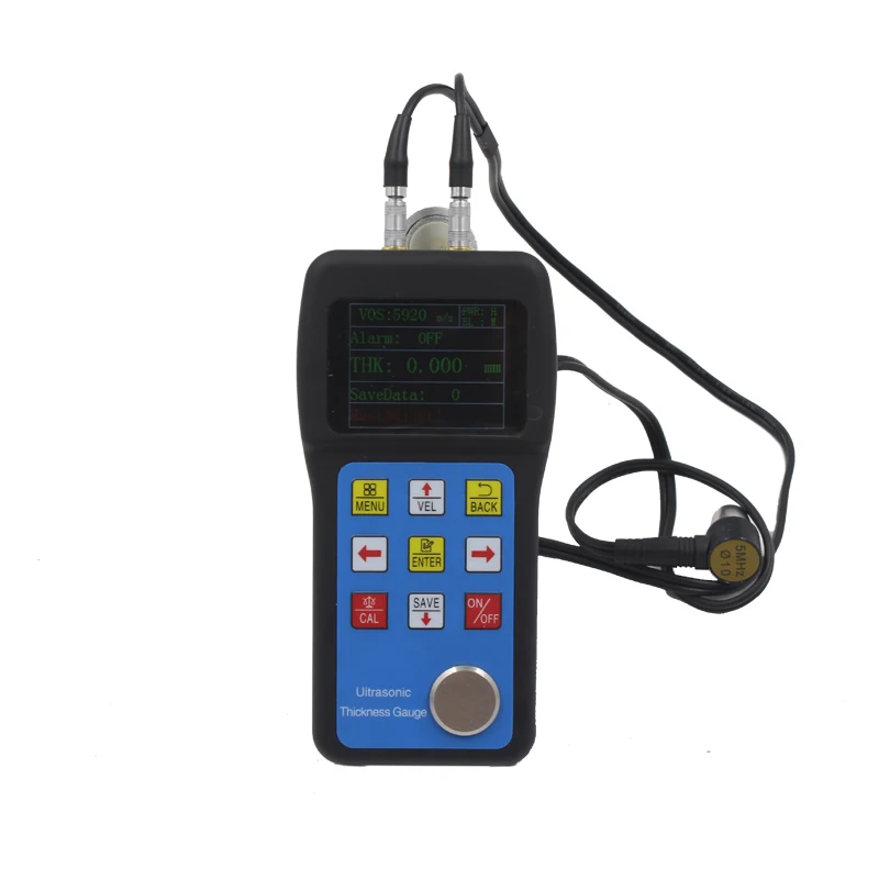 Digital Ultrasonic Thickness Gauge with LCD Display Resolution 0.001mm Communication Port RS232