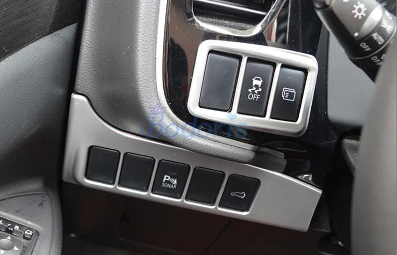 For Mitsubishi Outlander 2016 2017 2018 2019 Interior light Switch Cover Moulding Trim Frame Panel Car Styling Accessories