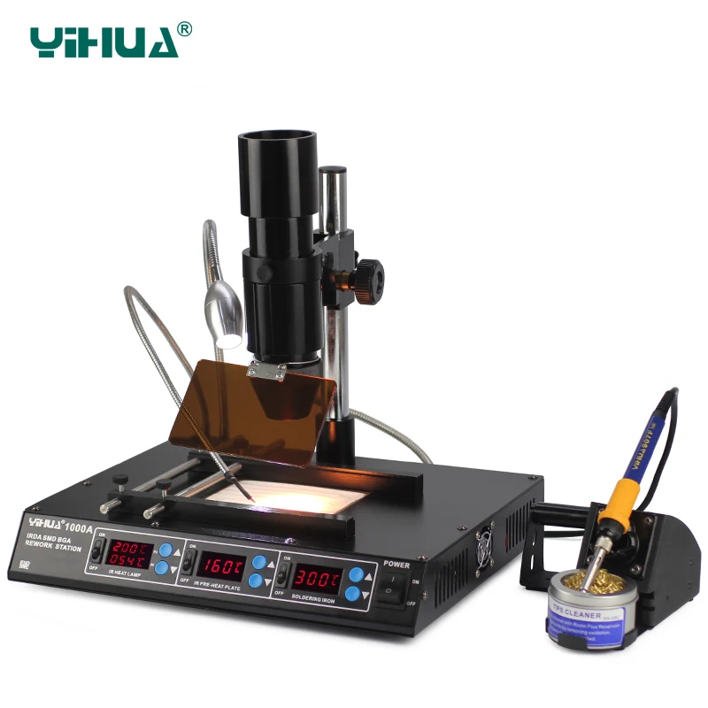 

YIHUA 1000A Soldering Station BGA Rework Station Laptop Motherboard Repairing Tools BGA Machine IR Station 110V 220V EU US