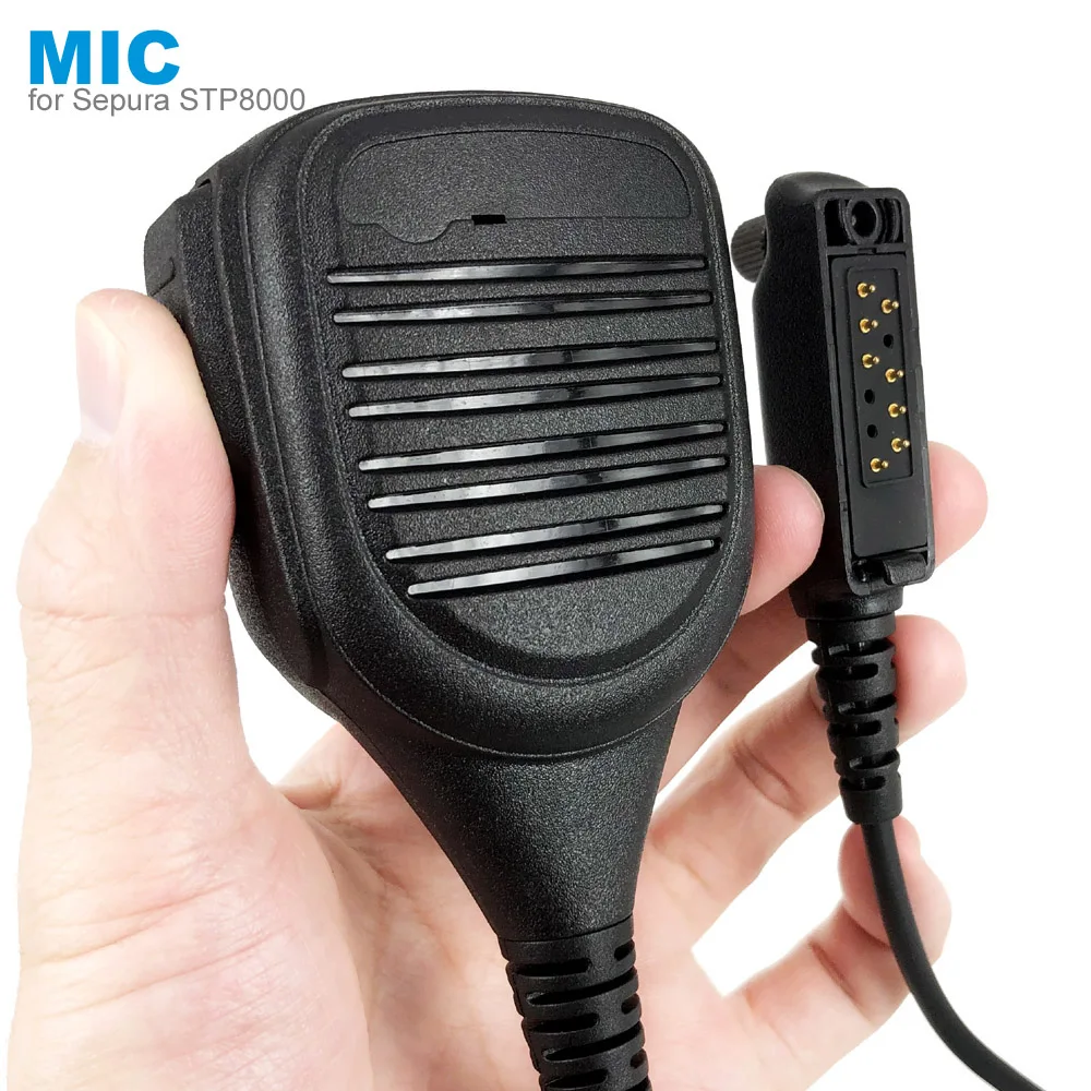 

PTT Speaker Mic Microphone for SEPURA STP8000 STP8030 STP8035 STP8038 STP8040 STP8080 Walkie Talkie IP45 Waterproof