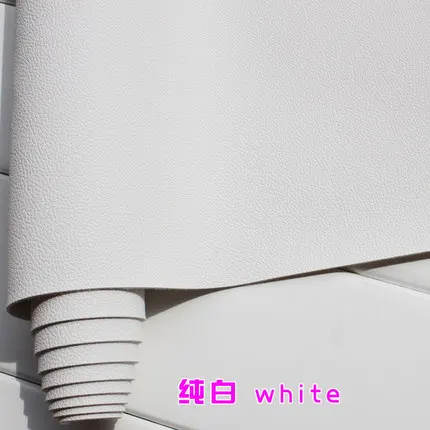 

White Thick PU Leather Fabric Lychee Pattern Sofa Leather Car Interior Leather Vinyl