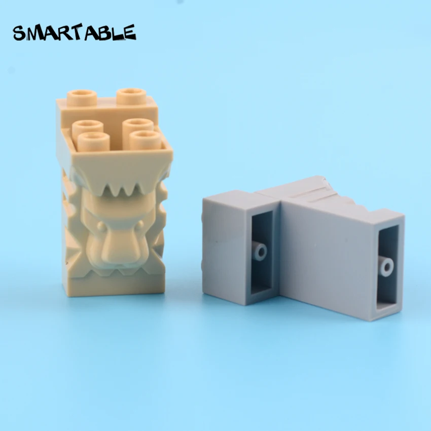 

Smartable Brick 2x3x3 with Lion's Head Carving and Cutout Building Block MOC Part Toys For Kids Compatible 30274/69234 10pcs/lot