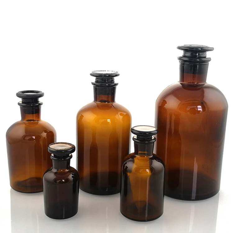 Lab Best Glass Reagent Bottle Price 60ml-1000ml Narrow Mouth Reagent Bottle Small Mouth Brown Reagent Bottle