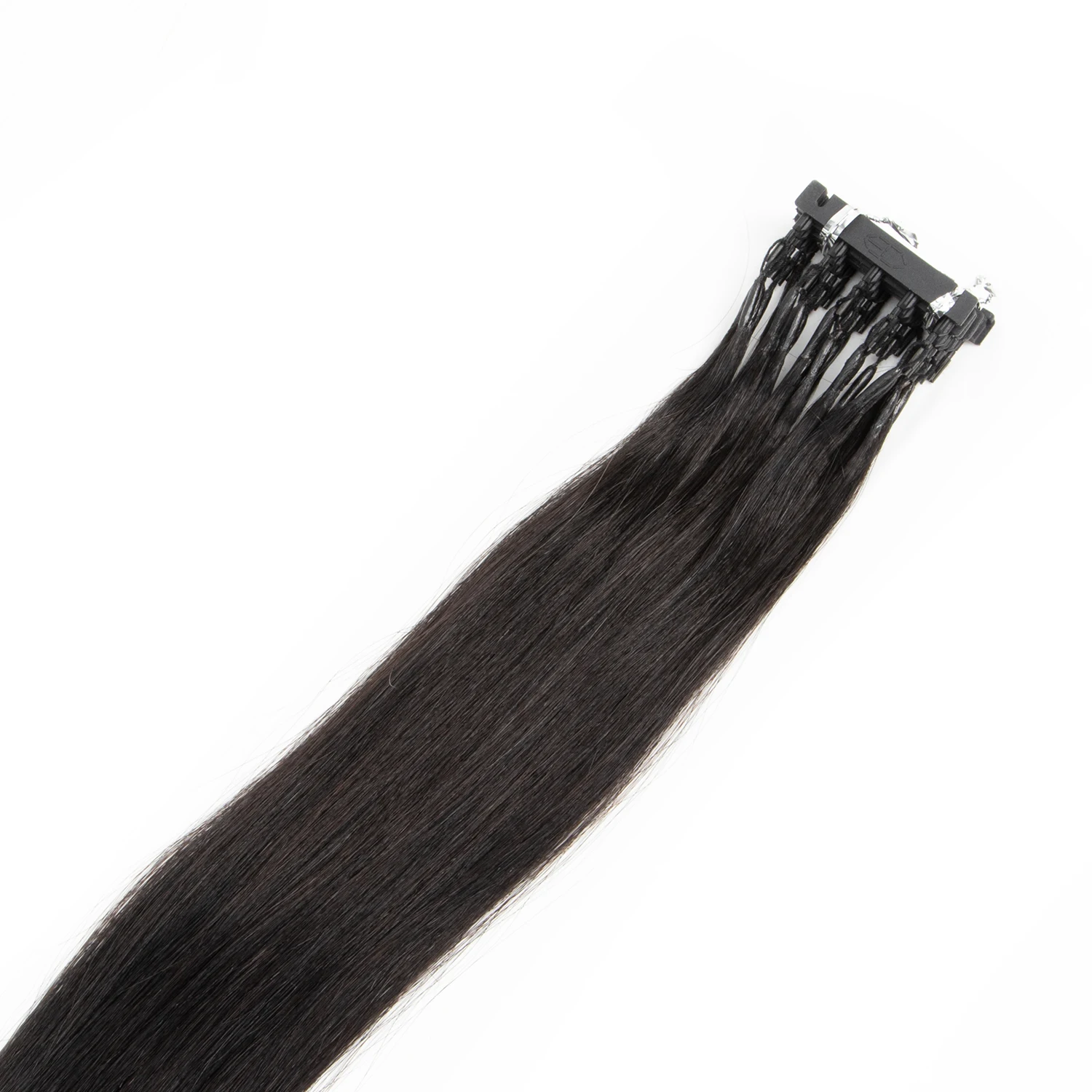 50 gram10pcs /set 40-60cm 6D hair extension Human Hair 100 strand Natural Black 6D-1Human Hair Extension Virgin Hair 6D Hair