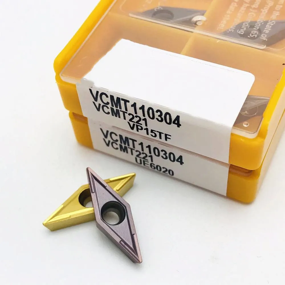 VCMT 110304 VP15TF UE6020 US735 Universale In Acciaio Inox Lama In Carburo VCMT110304 Carburo di Tungsteno Tornio Utensile da Tornio Tornio Lama