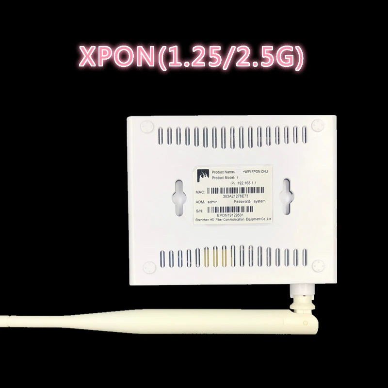 ONU Epon 1.25G GPON 2.5G Xpon (1.25G/2.5G) ONU dengan Wifi FTTH Jaringan ONU Modem WiFi 10/100/1000M RJ45 Wifi 2.4G untuk OLT switch