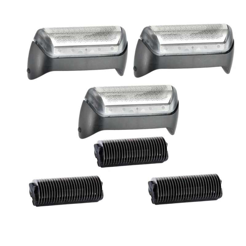 for BRAUN 10B20B Shaver 3x Foil and 3x blade CruZer3 Z4 Z5 180 190 1735 1775 Z40 1000 shaver razor