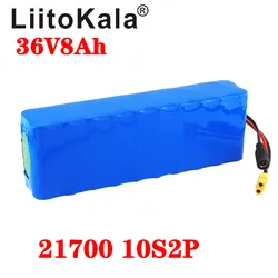 LiitoKala 36V 8AH 21700 4000mah 10S2P Electric Bike Battery for electric bicycle scooter 36V Ebike Battery xt60 plug