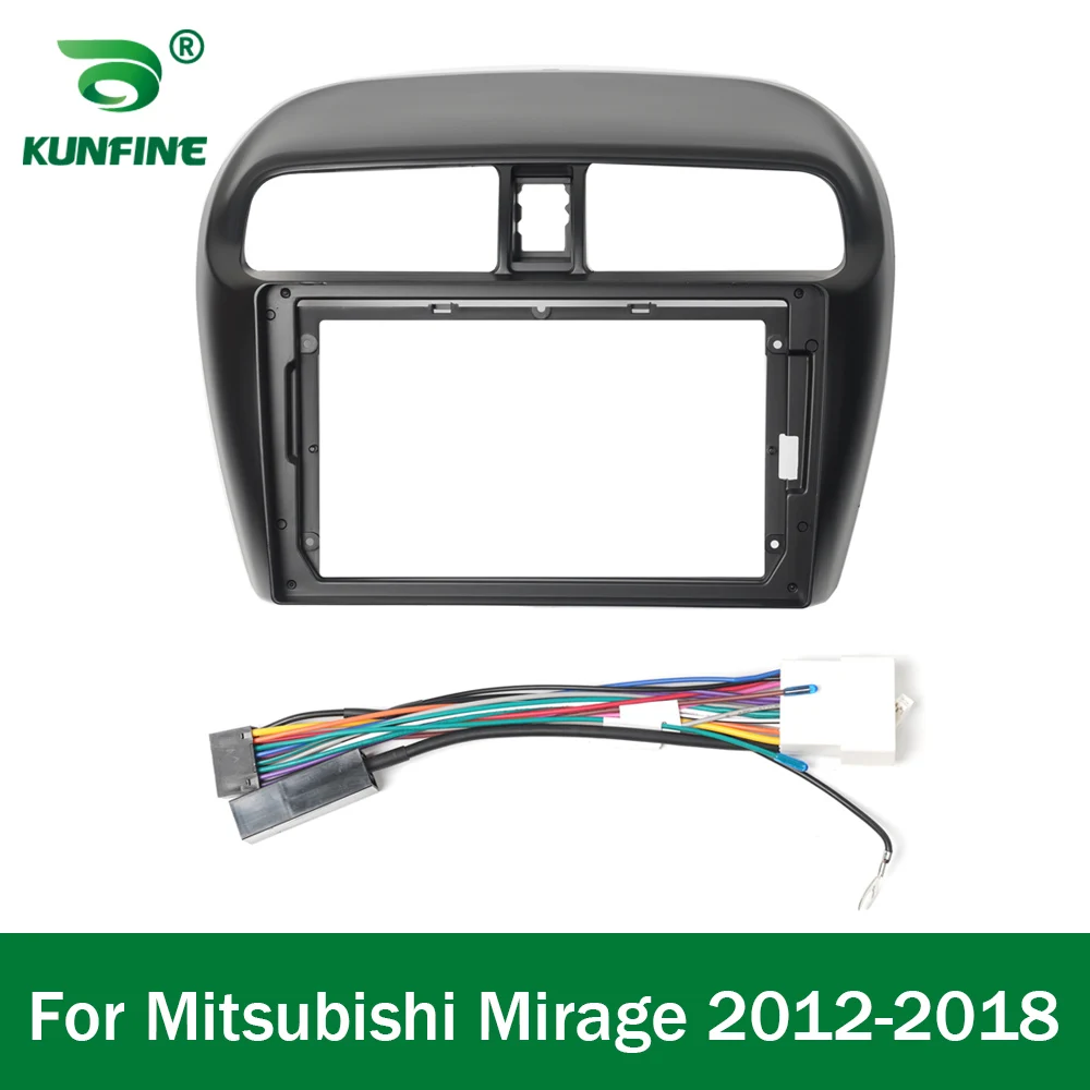 Car GPS Navigation Stereo For Mitsubishi Mirage 2012-2018 Radio Fascias Panel Frame Fit 2Din 9 inch In Dash headunit screen