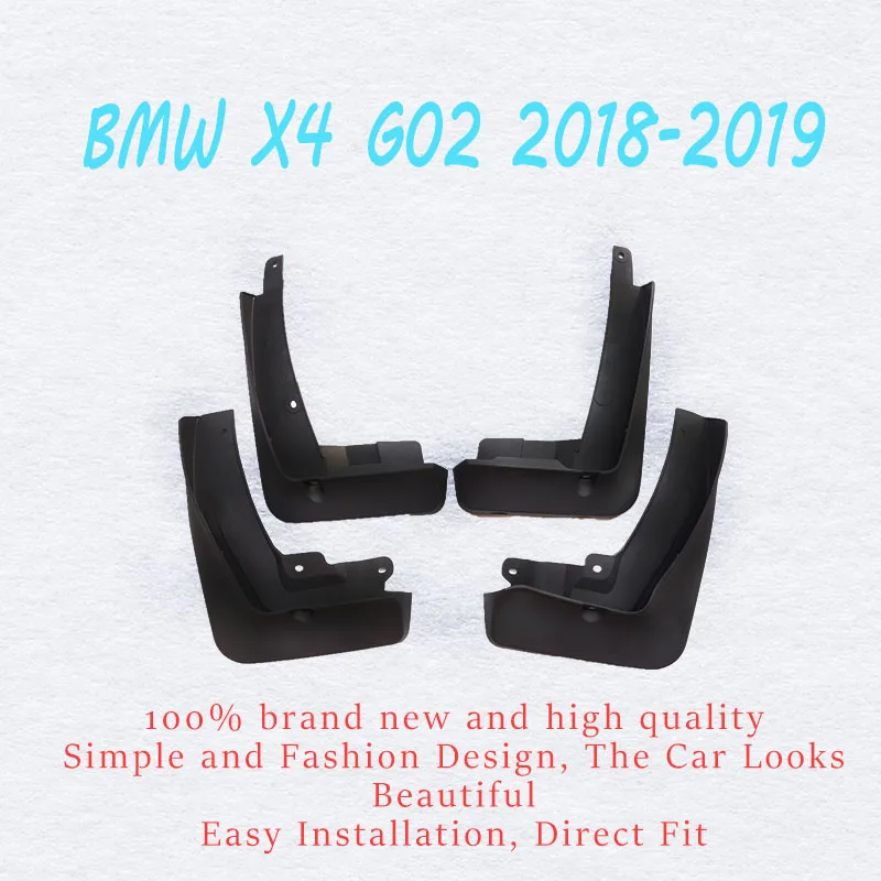 Mup Flaps untuk BMW X4 G02 Per Auto Fender Splash Penjaga untuk X4 G02 Mudgaurds Aksesoris Mobil 2018-2020