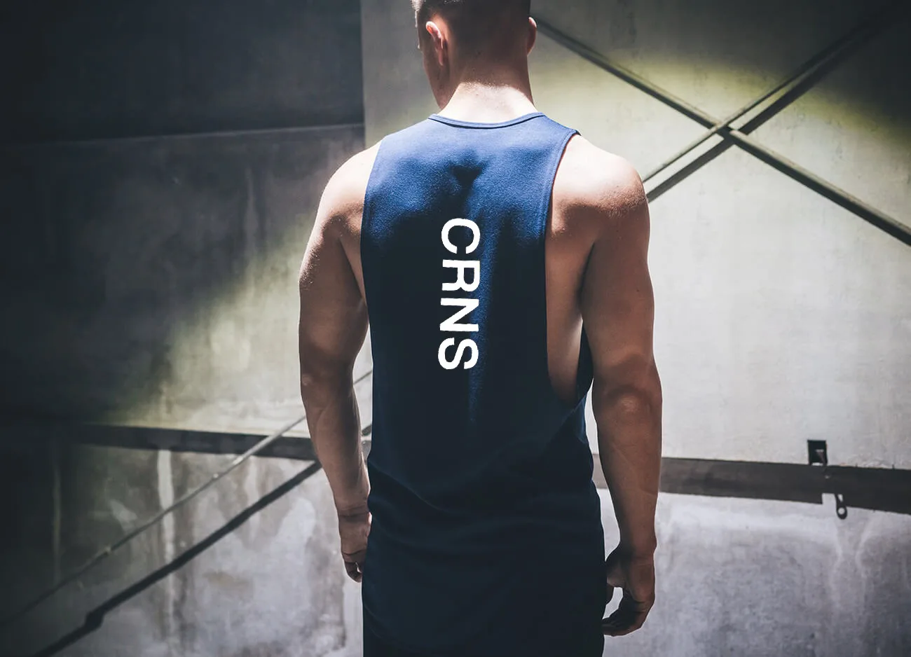 Men Tank Top Big Slit Vent Sleeveless Shirt Mens Workout Clothing Gym Tank Top