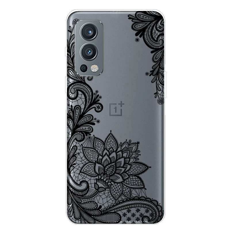 For OnePlus Nord 2 5G Case TPU Silicone Soft Cartoon Clear Case for One Plus Nord 2 5G Phone Cover Nord2 5G Transparent Coque
